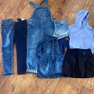 Denim Overalls and Jeans Set Western Country Bundle Girls Bundle 10/12